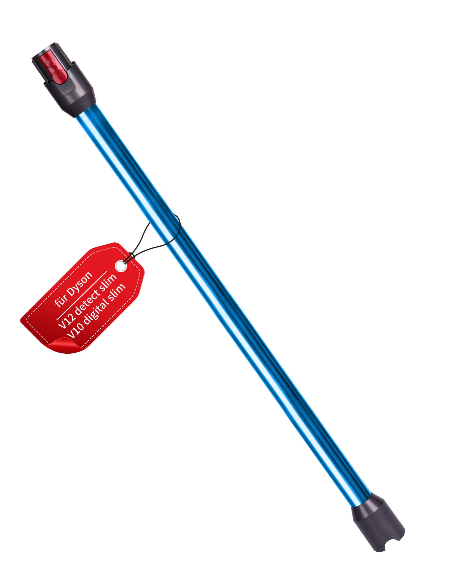 Verlängerungsrohr für Dyson V12 Detect Slim / V10 Digital Slim Stabstaubsauger, 74 cm Aluminium Teleskoprohr mit Schnellspanner – Ersatz Saugrohr Zubehör, Blau