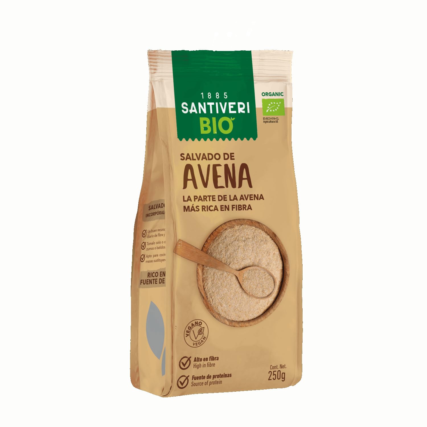 Santiveri - Salvado De Avena BIO Bolsa 250 Gr
