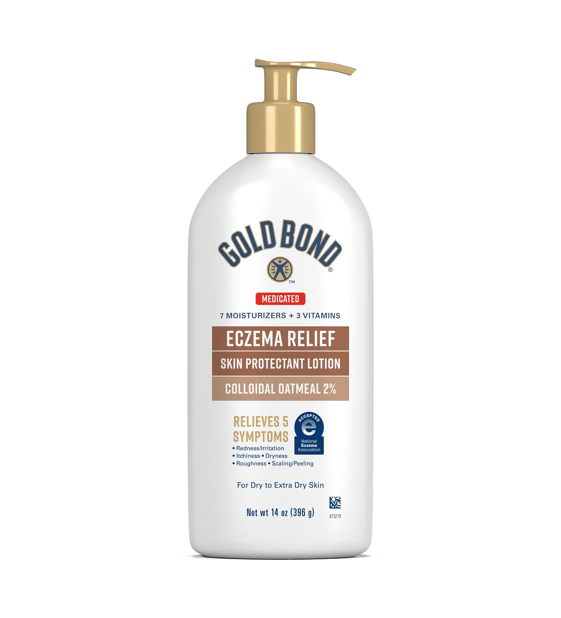 Gold BondMedicated Eczema Relief Skin Protectant Lotion, 14 oz., With 2% Colloidal Oatmeal