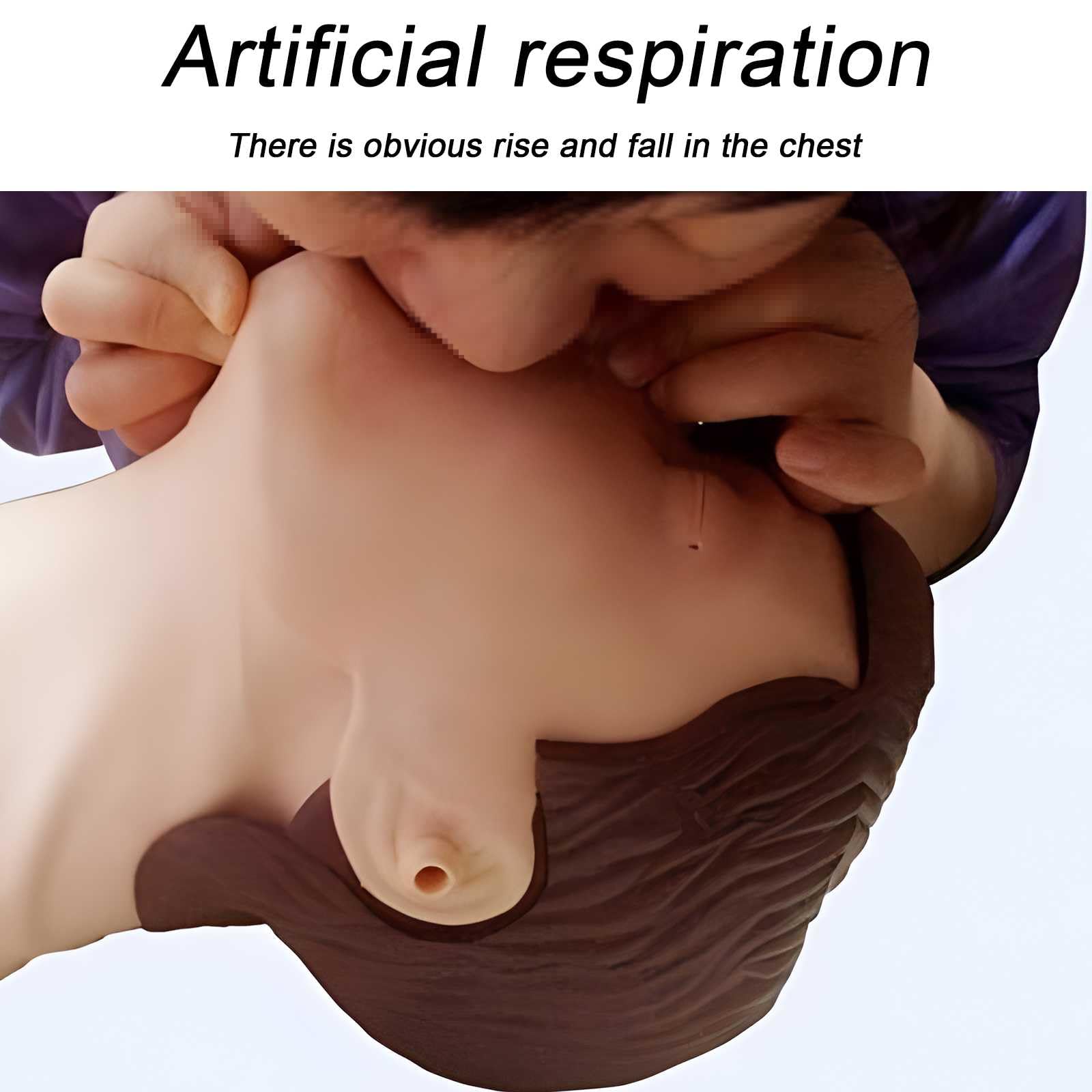 2 Juegos RCP Entrenamiento Completo Cuerpo Maniquí de Entrenamiento en RCP con Piel Facial Reemplazable & 4 Bolsas Pulmonares Reemplazables & Bolsa de Almacenamiento & Estera