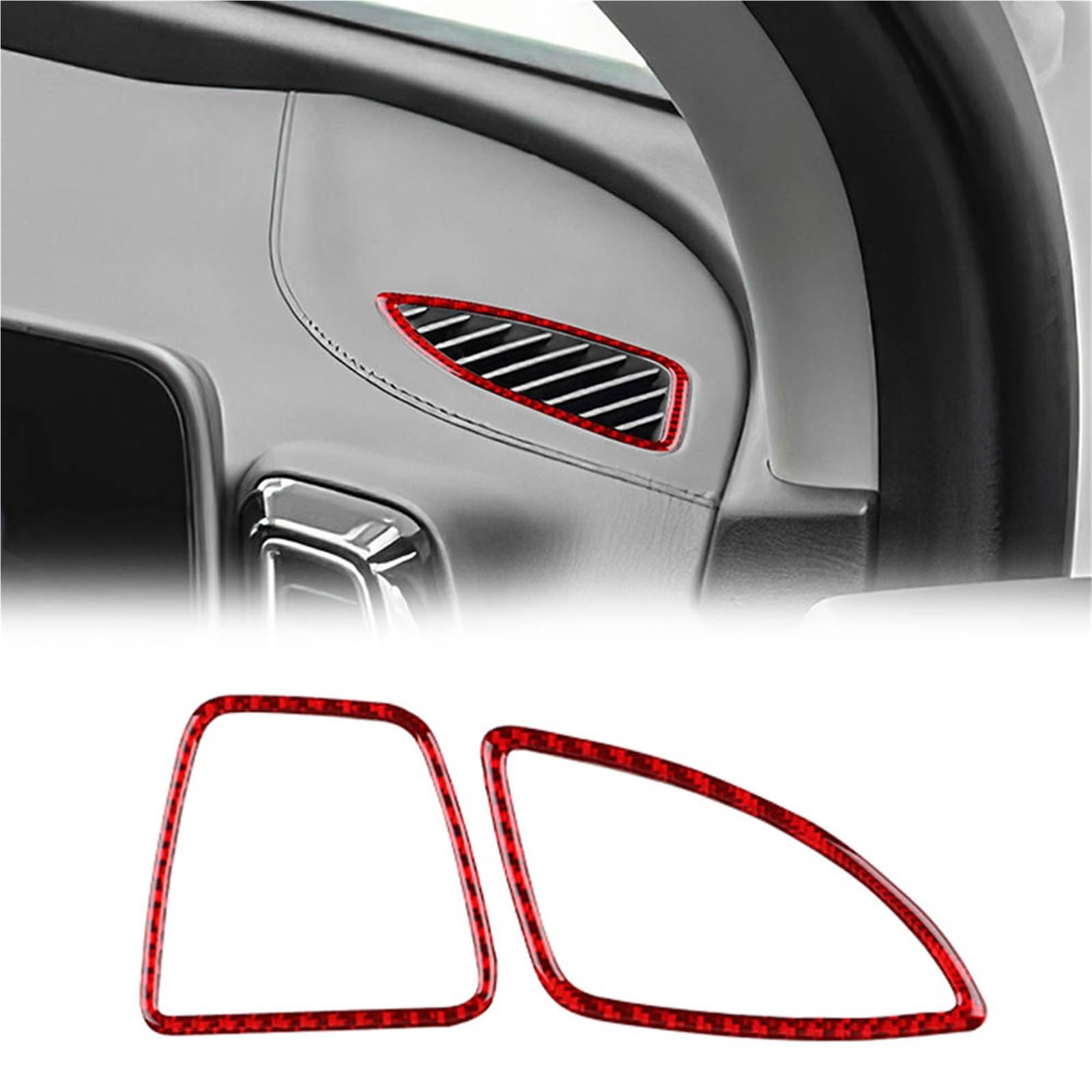 Interior Decoration for Kia Sportage 2022-2025 Carbon Fiber Sticker LHD RHD Car Air Outlet Frame Interior Trim Accessories