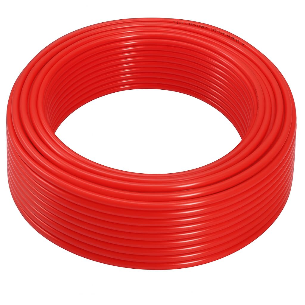 Fittingstore - Polyethylen-Schlauch PL 50 Meter – Druckluftschlauch Pneumatikschlauch Polyurethane Druckluft Wasser Schlauch flexibel 4/2mm, 6/4mm, 8/6mm, 10/8mm, 12/10mm 14/10mm (8 x 6 mm, Schwarz)