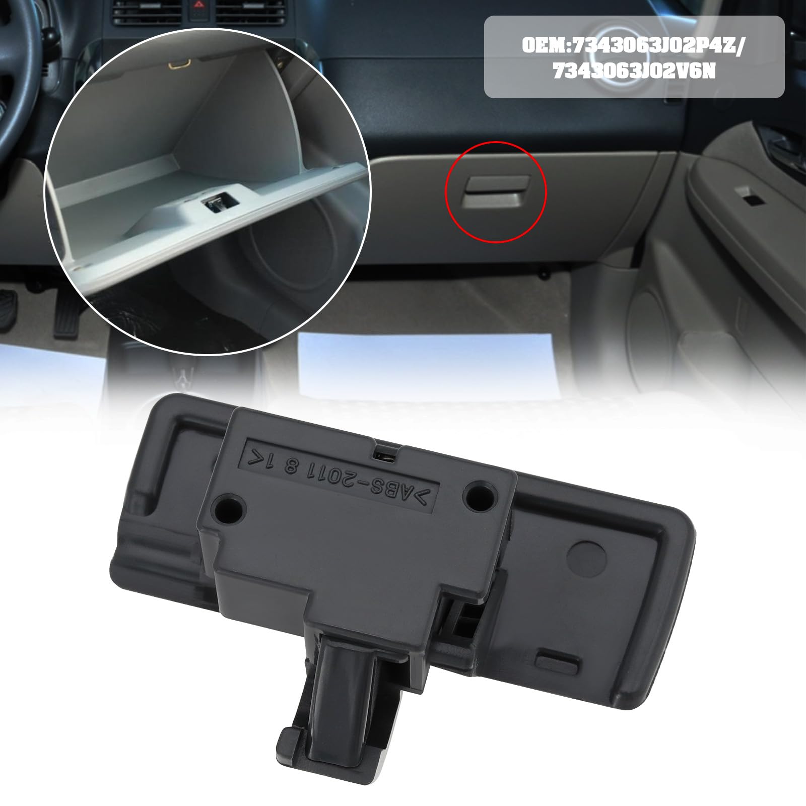 2 Pezzi Maniglia di Bloccaggio del Coperchio del Vano Portaoggetti Dell'auto Clip Interruttore del Vano Portaoggetti Fibbia Compatibile con Suzuki SX4 2007-2013 Grigio