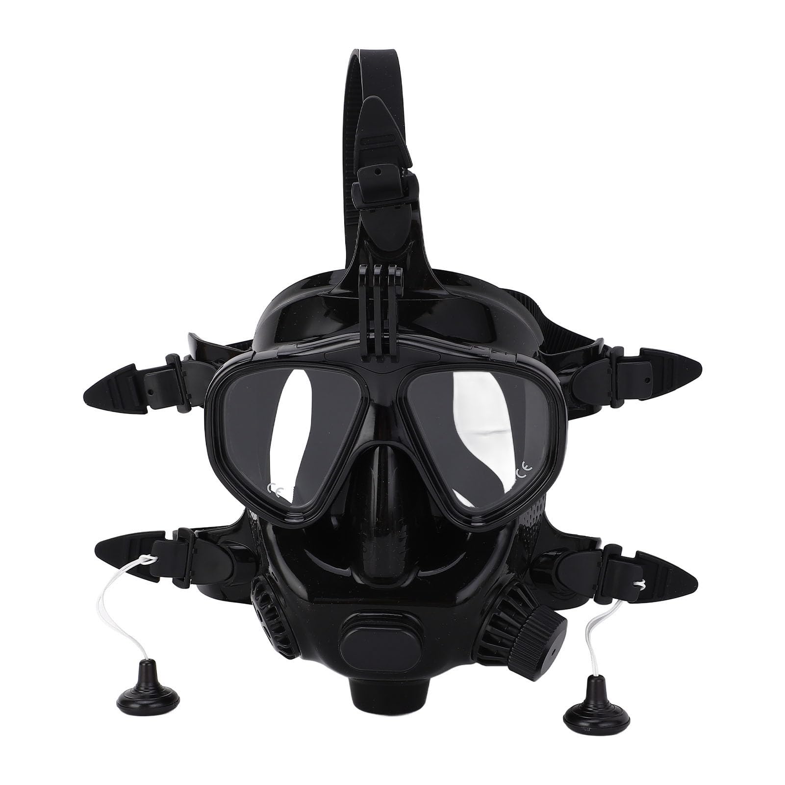 Máscara de Snorkel de Cara Completa, Gafas de Buceo de Cara Completa, Antivaho, a Prueba de Fugas, Vista Panorámica de 180 °, Gafas de Buceo de Silicona con Soporte para Cámara