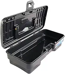 Maleta Organizadora Combat, Caixa de Ferramentas com Trava, Multiuso, Preta