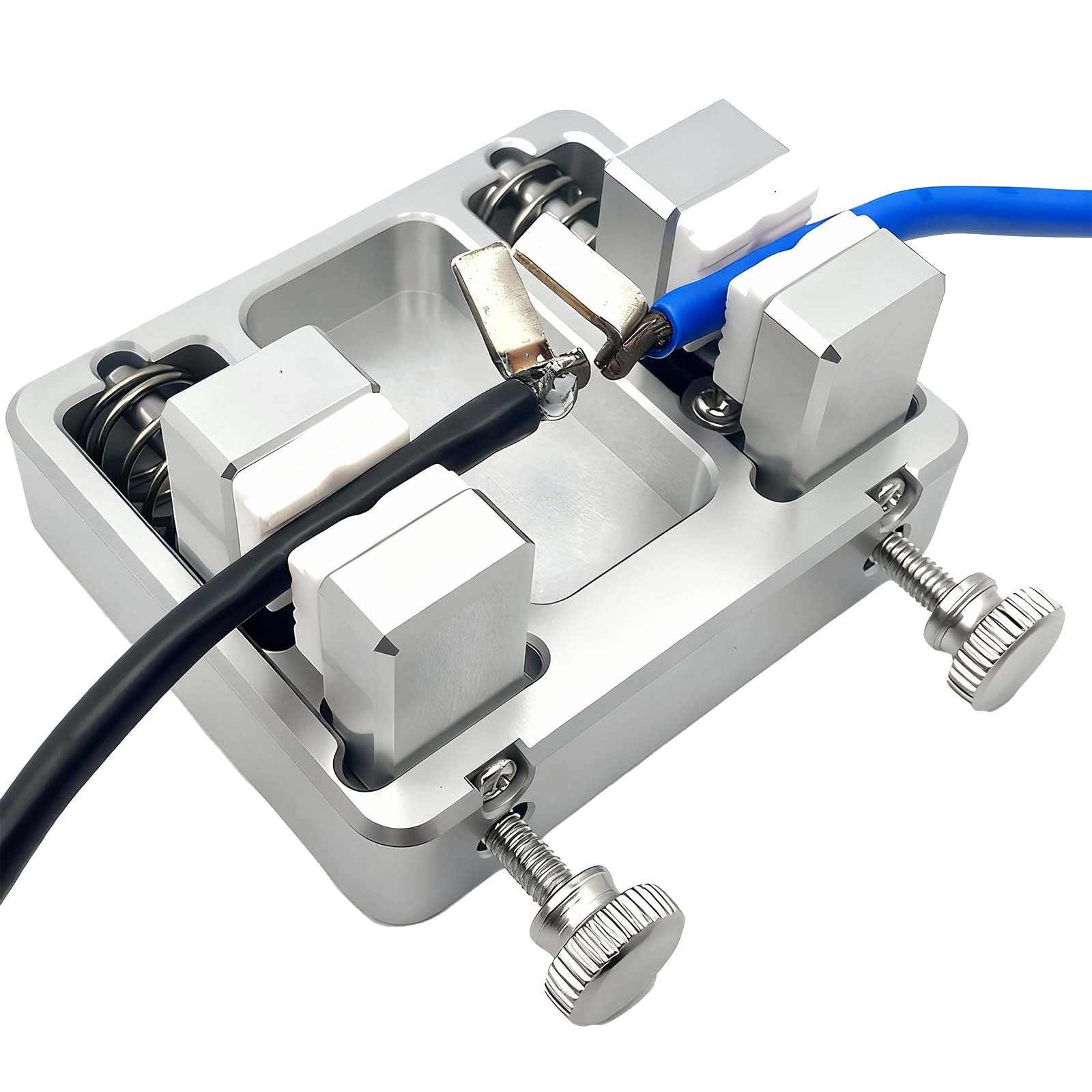 Heavy-Duty Aluminum Welding Clamp for Soldering Station - Temperature-Resistant Jaw, Circuit Board and Soldering Wire Clamp, Adjustable Fixture Bracket, DIY Soldering Aid Tool