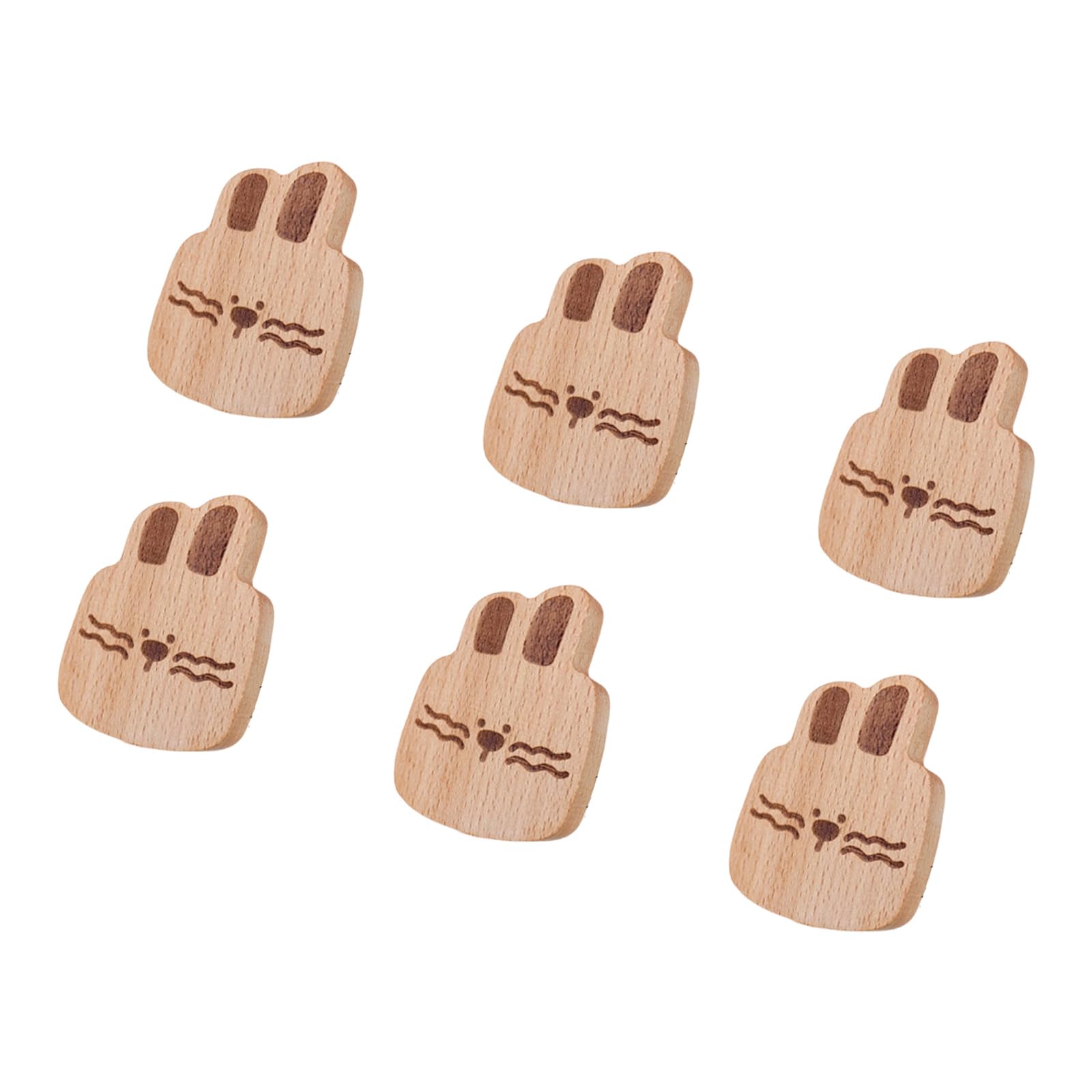 Piceioep Party Wooden Wall Hooks Drillless Needed Strong Holders Decorative Wall Hooks for Home Decors and Organization Decorative
