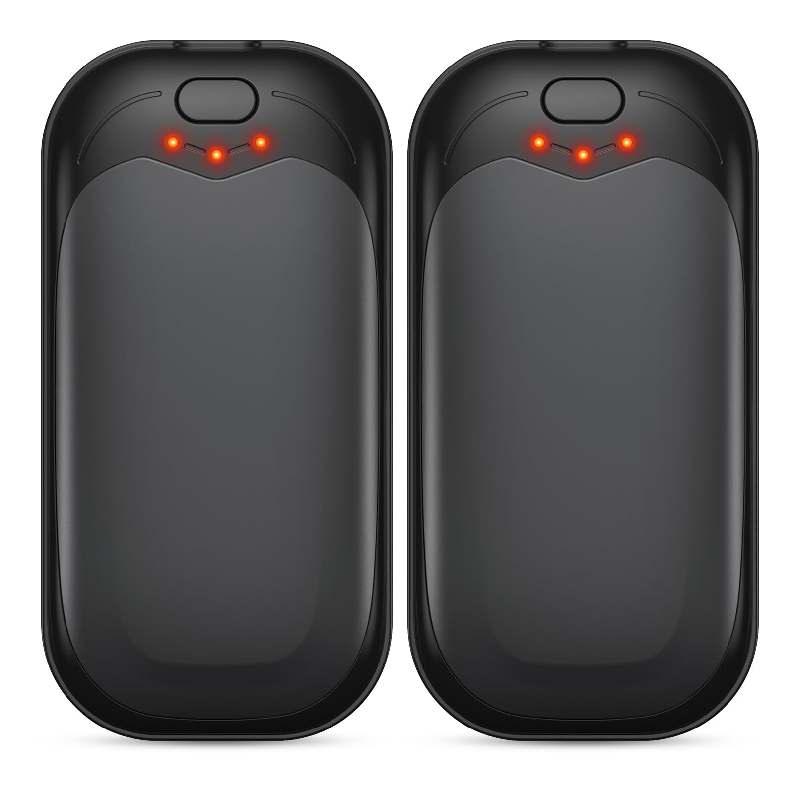 gabless Hand Warmers Rechargeable 2 Pack, Electric Handwarmers USB Hand Warmer Portable Pocket-Sized Hand Heater with 3 Levels Heat, Fast Heating Pocket Warmer Great Gift for Men & Women Office Travel