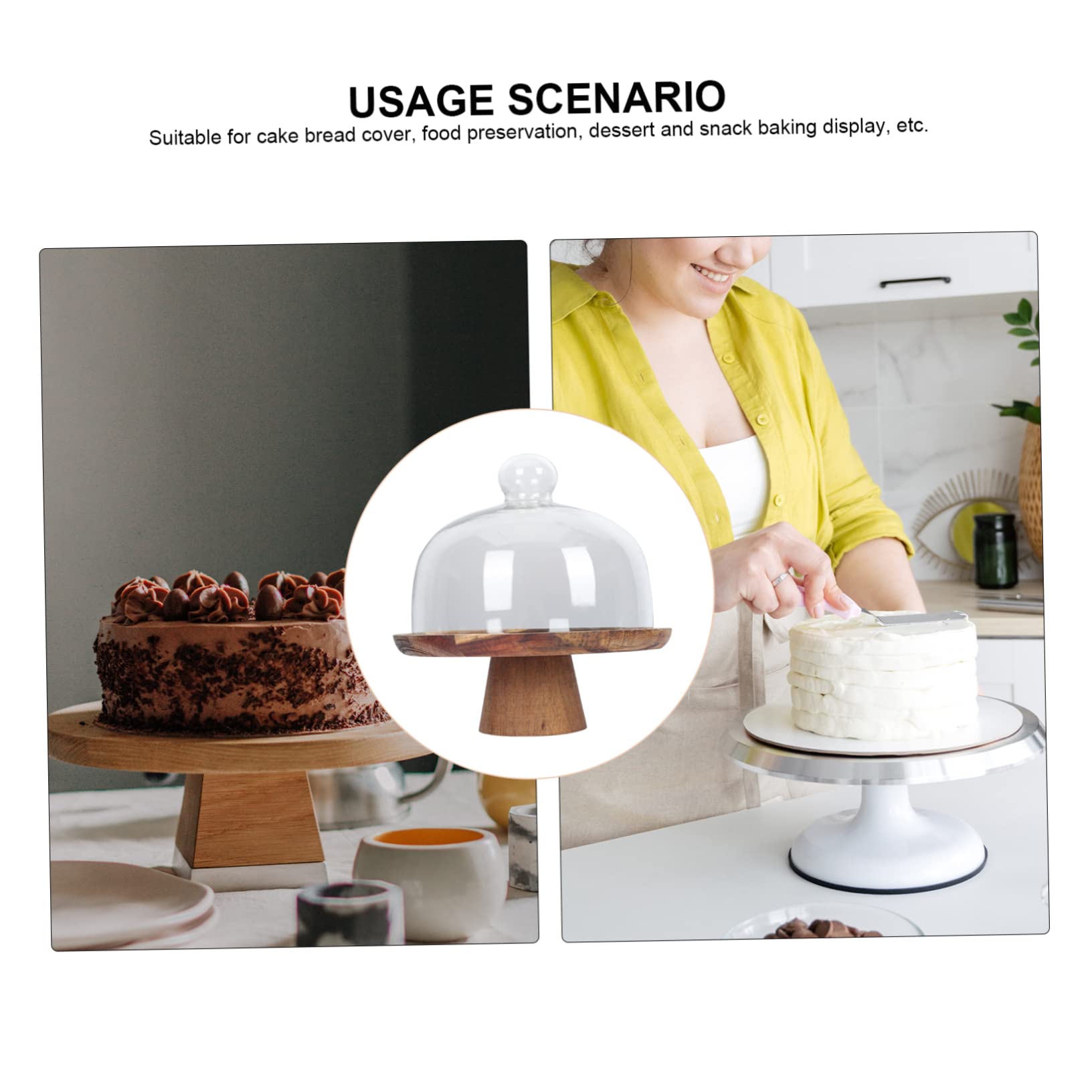 Soporte para Tartas, Soporte para Exhibición de Galletas Y Dulces, Bandeja para Servir Tartas, Plato para Tartas con Pie para Exhibiciones en Tiendas, Hoteles, Fiestas