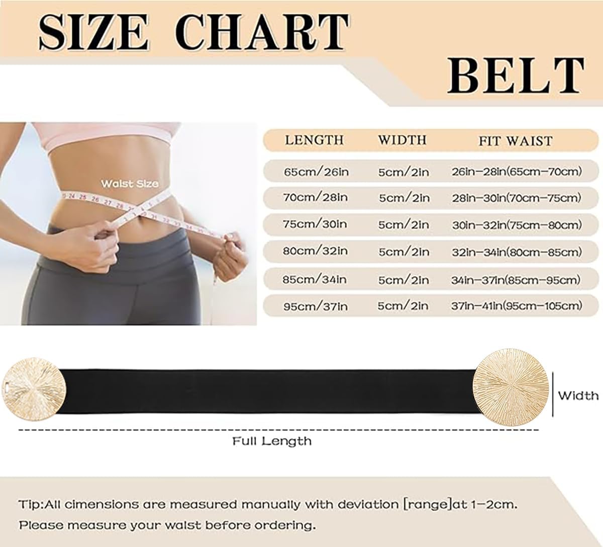 Initlove Wide Stretchy Waist Belt for Women Elastic Waistband for Dresse - Image 6