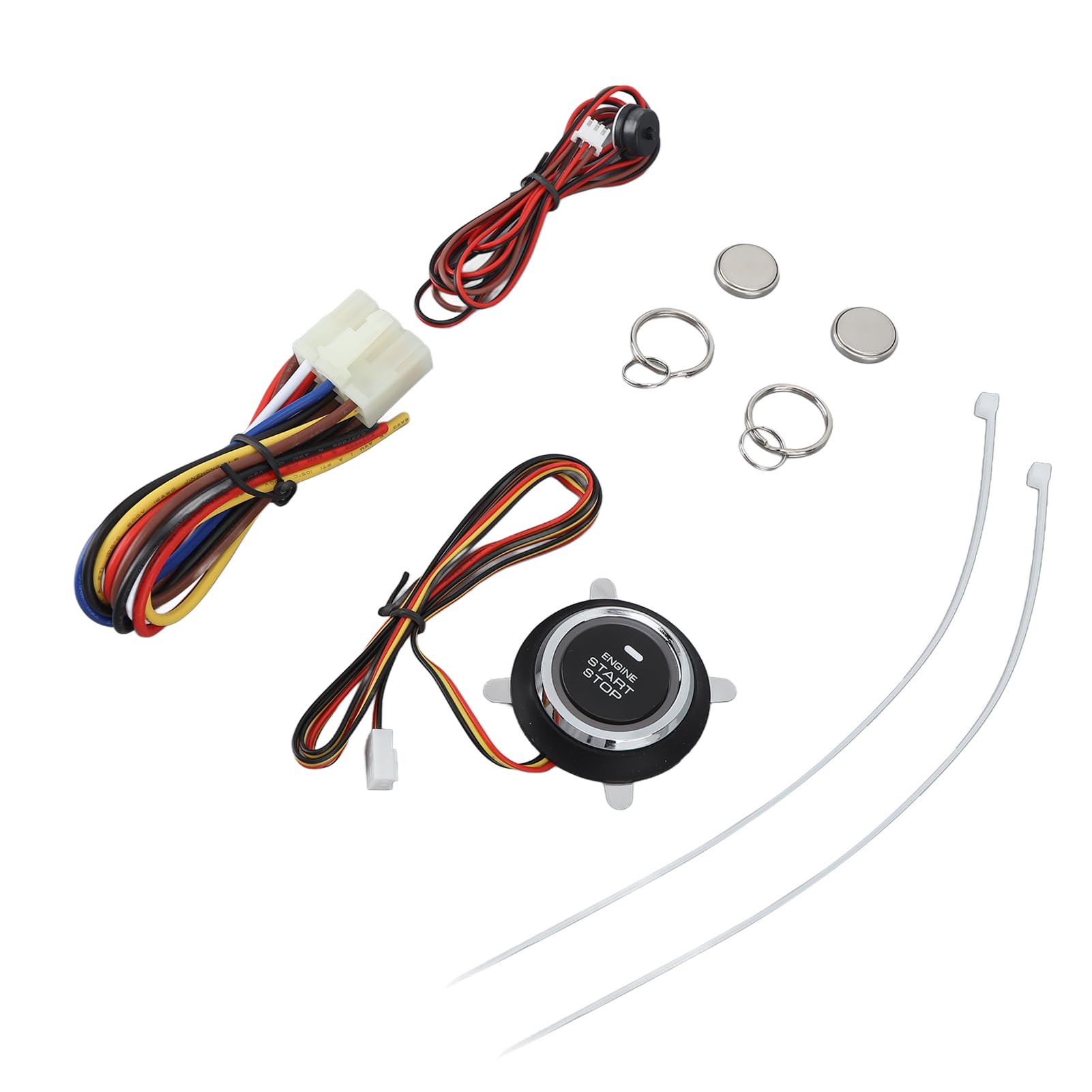 Sistema de Seguridad Universal de Arranque con un botón para Coche - Alarma antirrobo para vehículos de 12 V CC con protección Anti-manipulación