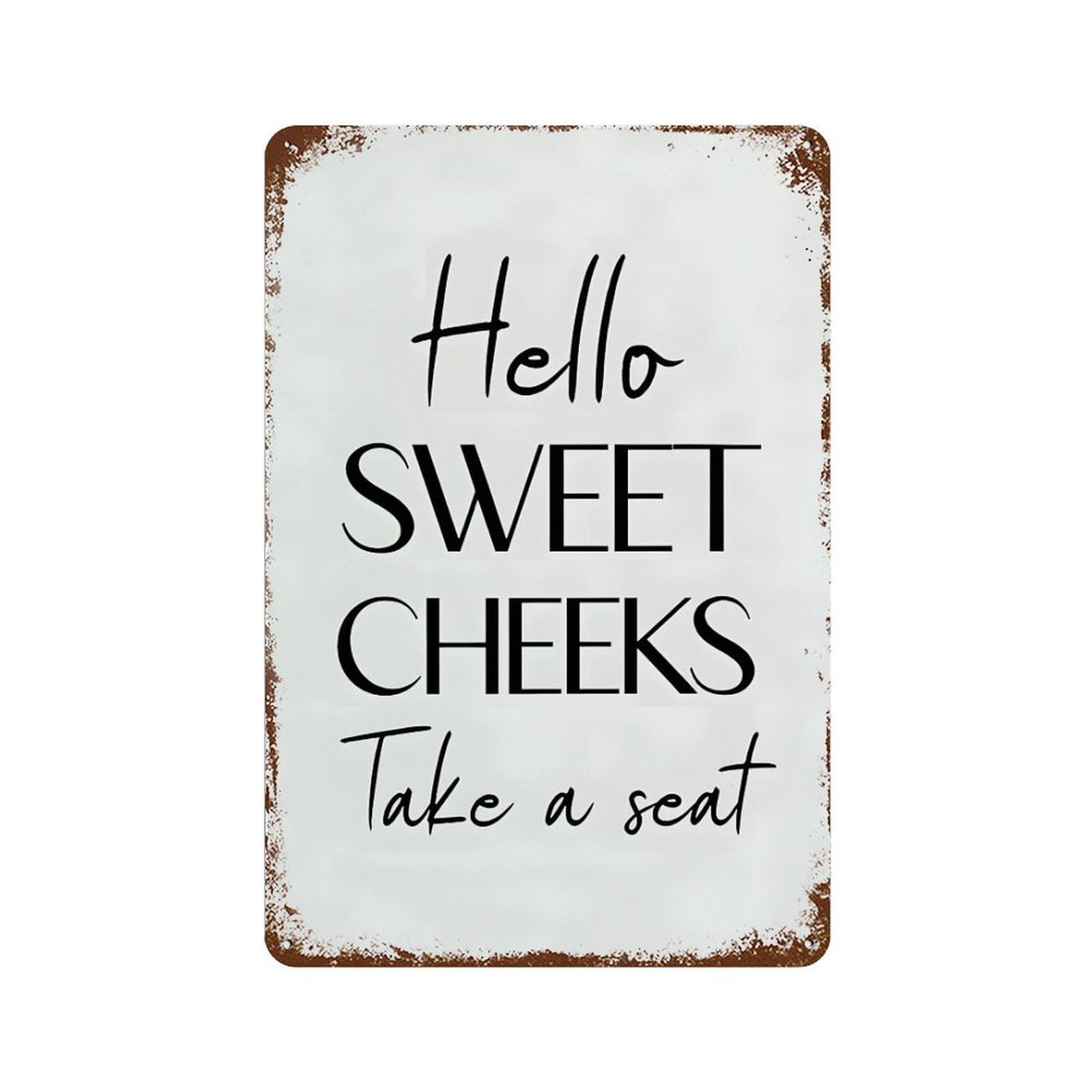 xiaoxiaoshen Cheeks Take A Seat Wall Decor Art Metal Tin Poster Modern Home Decor Art Home Bar Shop Decorations Vintage Sign 30x20cm