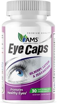 America Medic & Science EyeCaps 30 Caplets | Dietary Supplement for Men and Women | Supports Vision Health | Enriched with Lutein, Zinc, Selenium, Chromium, and Vitamins A, C, E, and B2