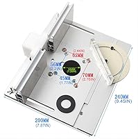 Vista 2 de Placa de inserción de mesa de enrutador de aluminio KETIPED, Bancos de carpintería con placa de enrutador abatible con guía de goniómetro y valla