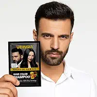 Shampoo Tonalizante Profissional Veinira Preto e Castanho Brilhante Resultado de Salão 1 Sachê (Preto Natural)