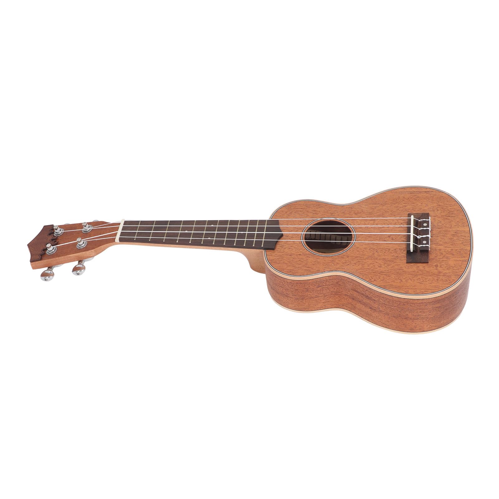 POENVFPO Ukulele aus Holz, 53,3 cm, tragbar, für Anfänger, kompakt und leicht, geeignet für Reisen und Camping, Holzmaterial