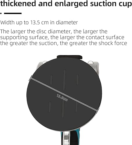 Miniatura 5 de Herramientas de vibración de azulejos, máquina de vibración de azulejos de ventosa ajustable de 6 velocidades (2 baterías incluidas), niveladora