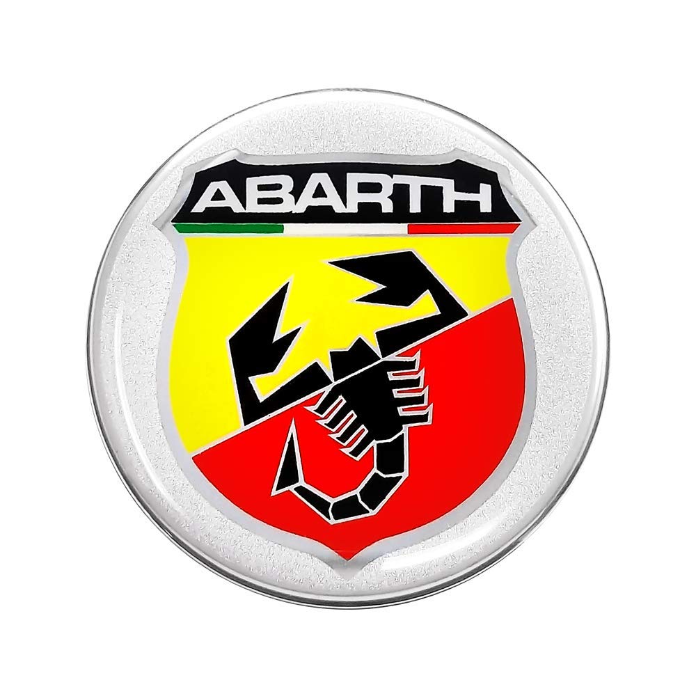 Abarth 3D Sticker Shield, 50 mm