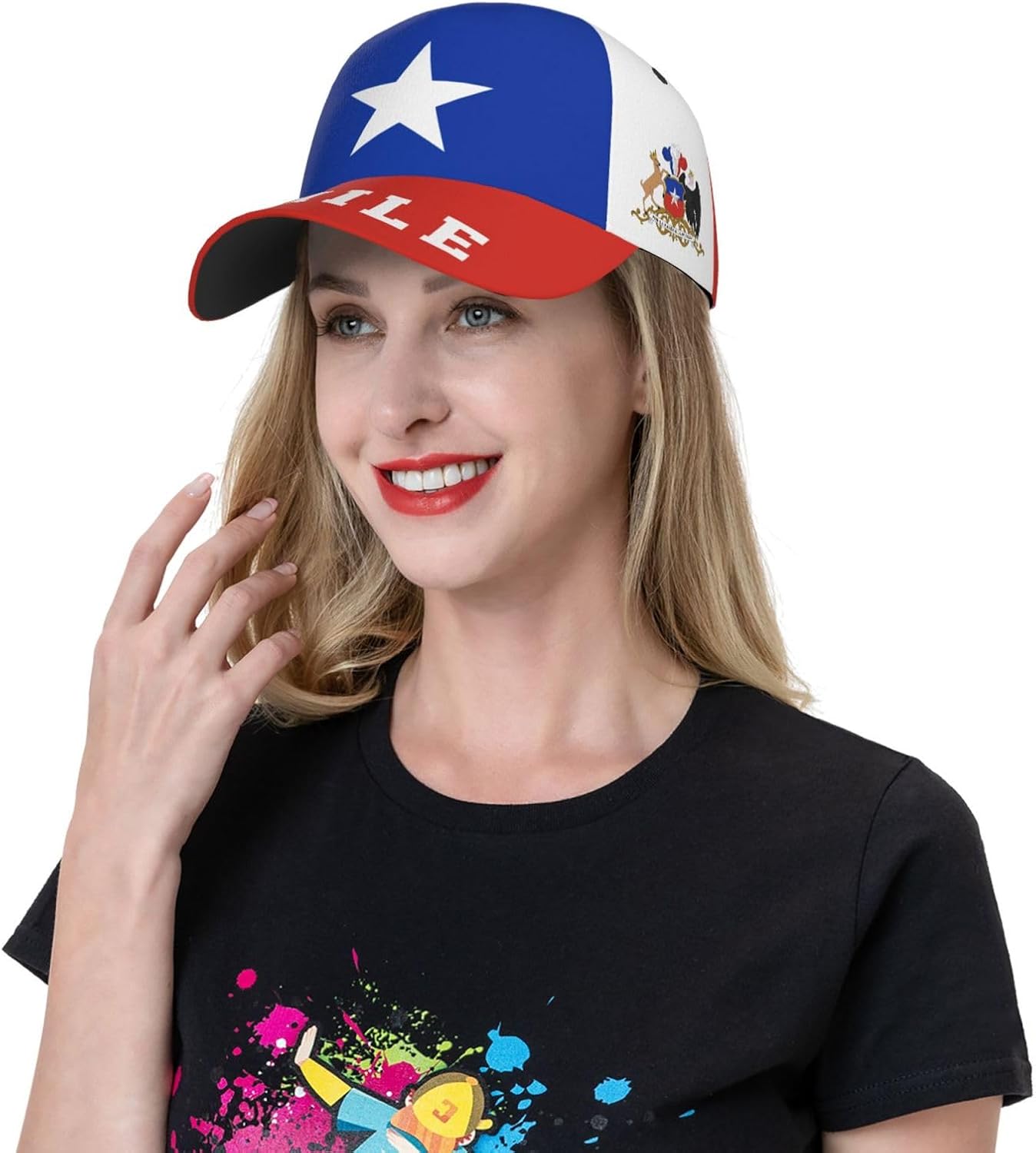 2024 Chile Flag Chilean Fans (1) 3D Print Baseball Caps Unisex Hat Patriotic Cap Multicoloured - Image 5