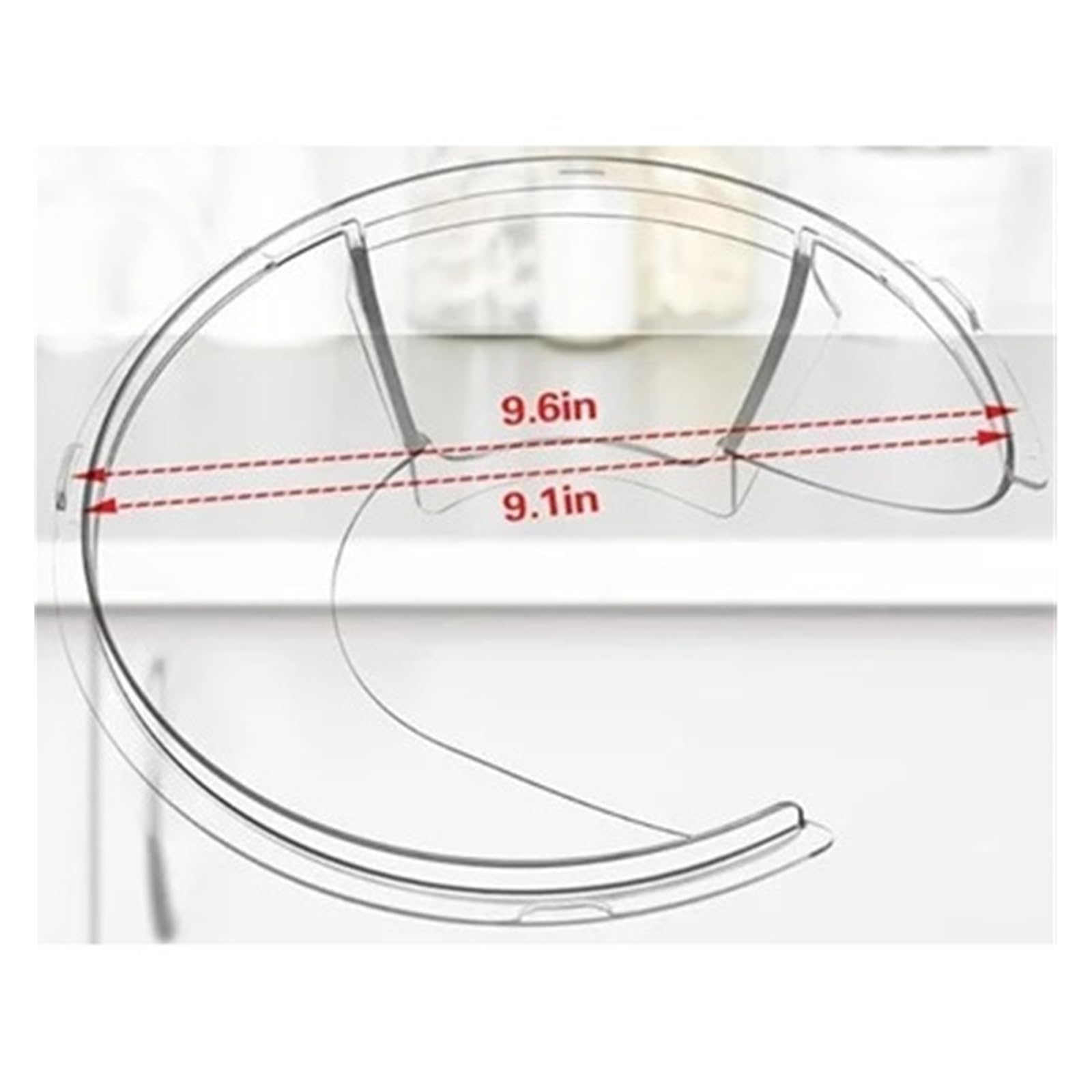 Protezione versatore compatibile con Kitchenaid 5. Quart, 6, 7, 8 Qt Accessori for robot da cucina sollevamento ciotola in acciaio inossidabile