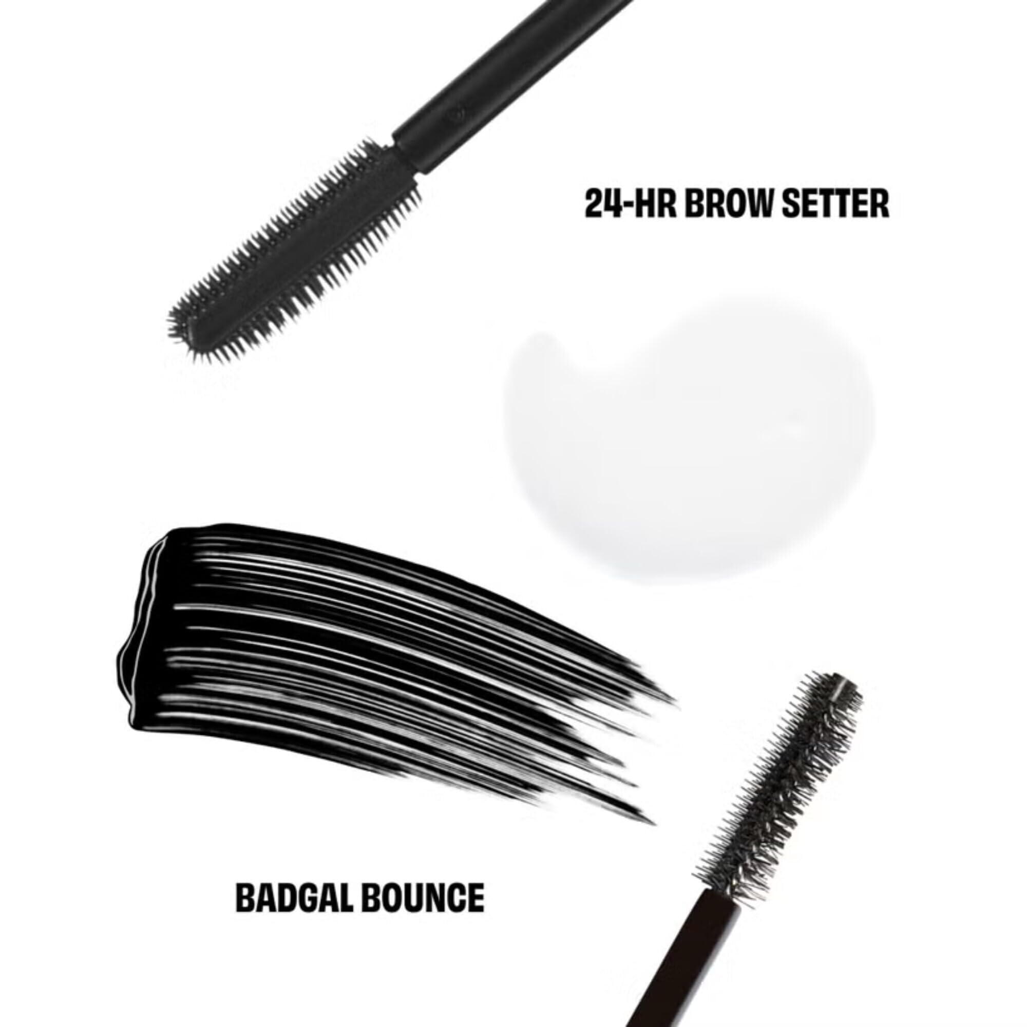 Benefit Game, Set, Bounce Brow & Lash Set regalo Mini volumizzante BADgal Bounce mascara e 24 ore Brow Setter