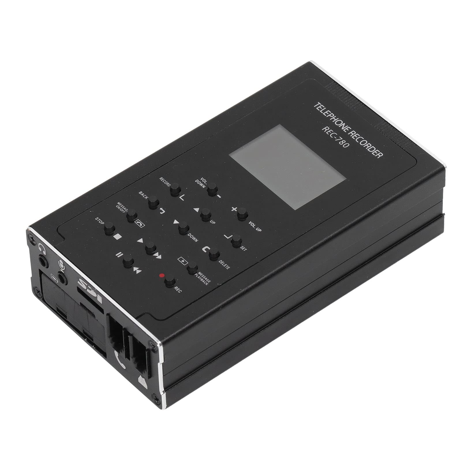 Yunseity Registratore Telefonico, con Memoria Integrata da 32 GB, Mini Dispositivo di Registrazione Telefonica Automatica, per Linee Analogiche/IP/digitali