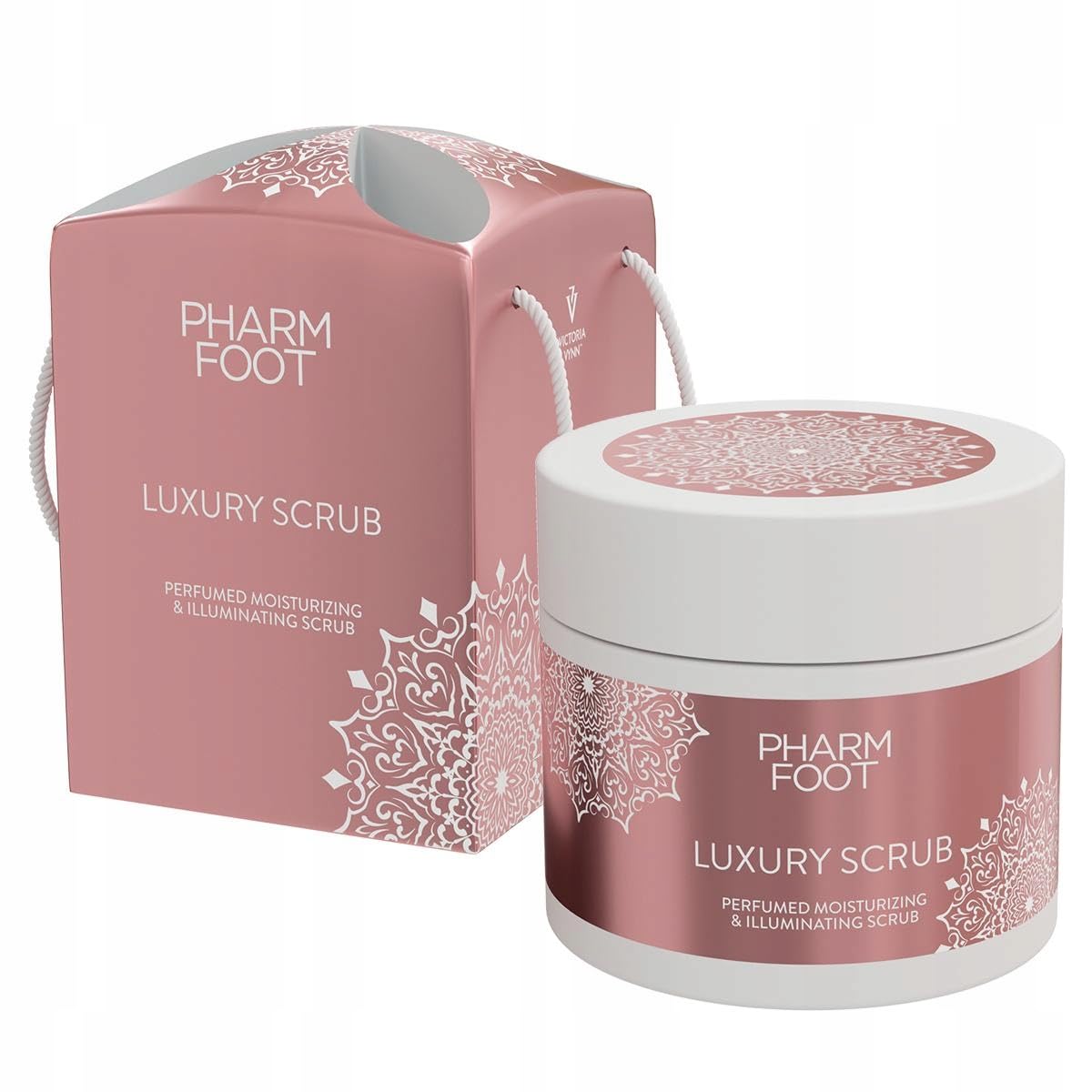 Victoria Vynn Pharm Foot Luxury Scrub, 200 Gr. Exfoliante para el cuidado de pies, manos y cuerpo con un exclusivo aroma a perfume.