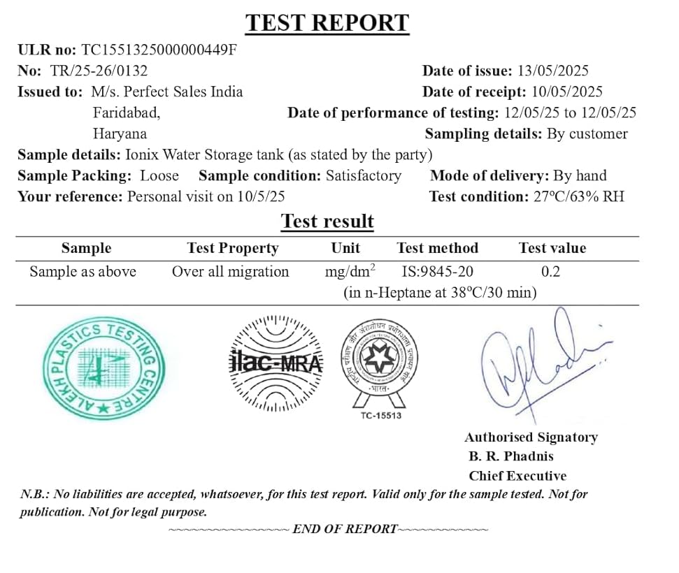 Image of IONIX RO Waste Water Storage Tank 18L - Wall-Mountable, Food-Grade HDPE Plastic, Translucent Design, Easy to Connect with All Ro purifiers /Air Conditioners /Other Sources