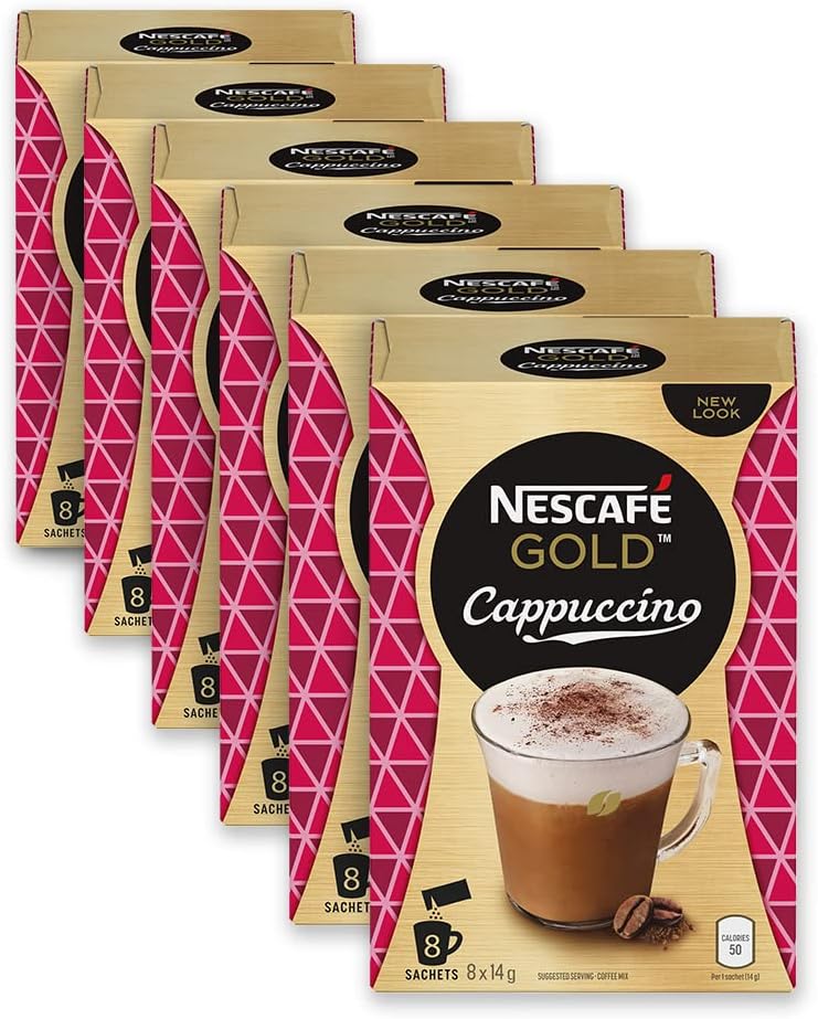 NESCAFÉ Gold Cappuccino Instant Coffee, Cappuccino Satchets, Cappuccino