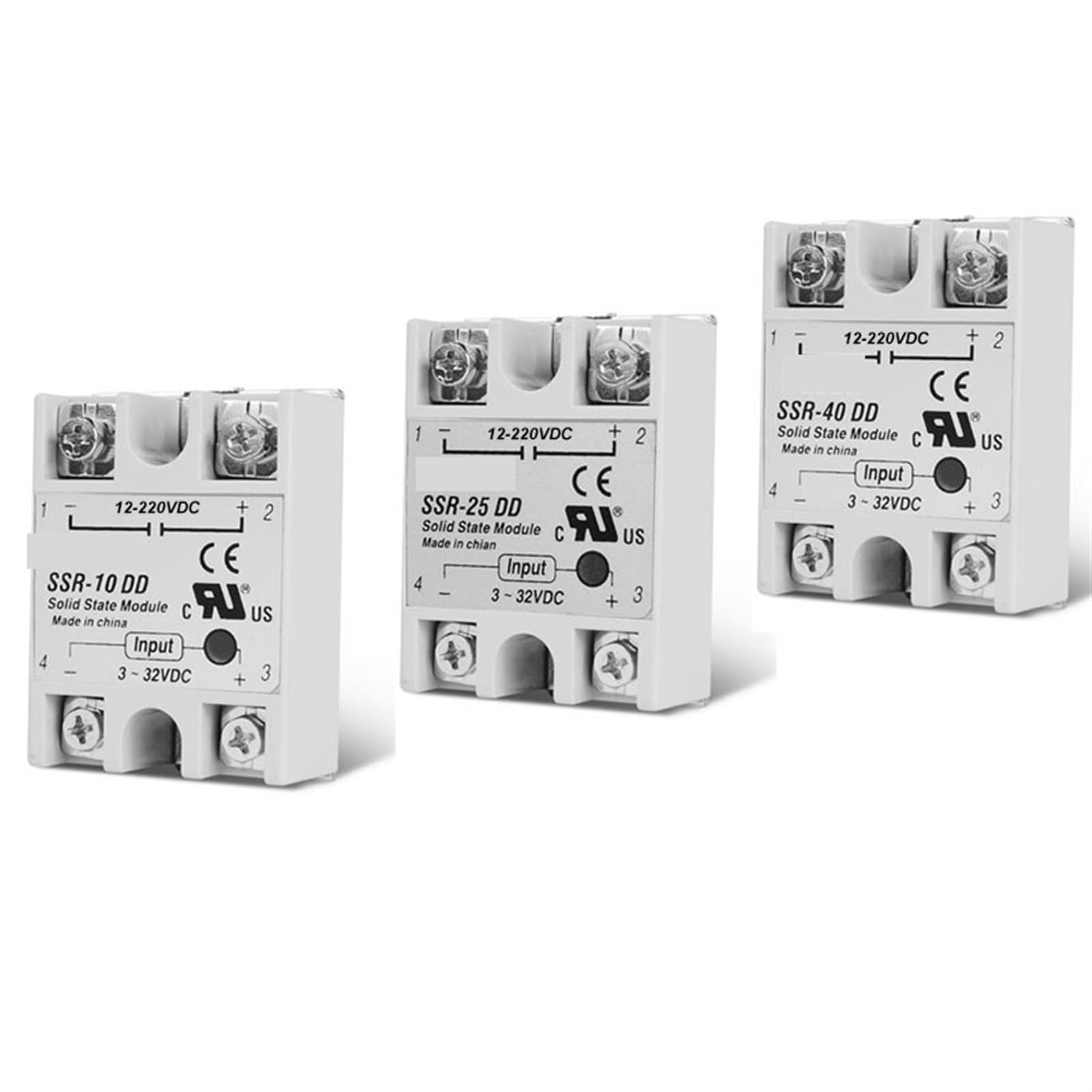 Relais à Semi-conducteurs SSR-40DD pour Stopper l'Usure des Contacteurs DC 40A