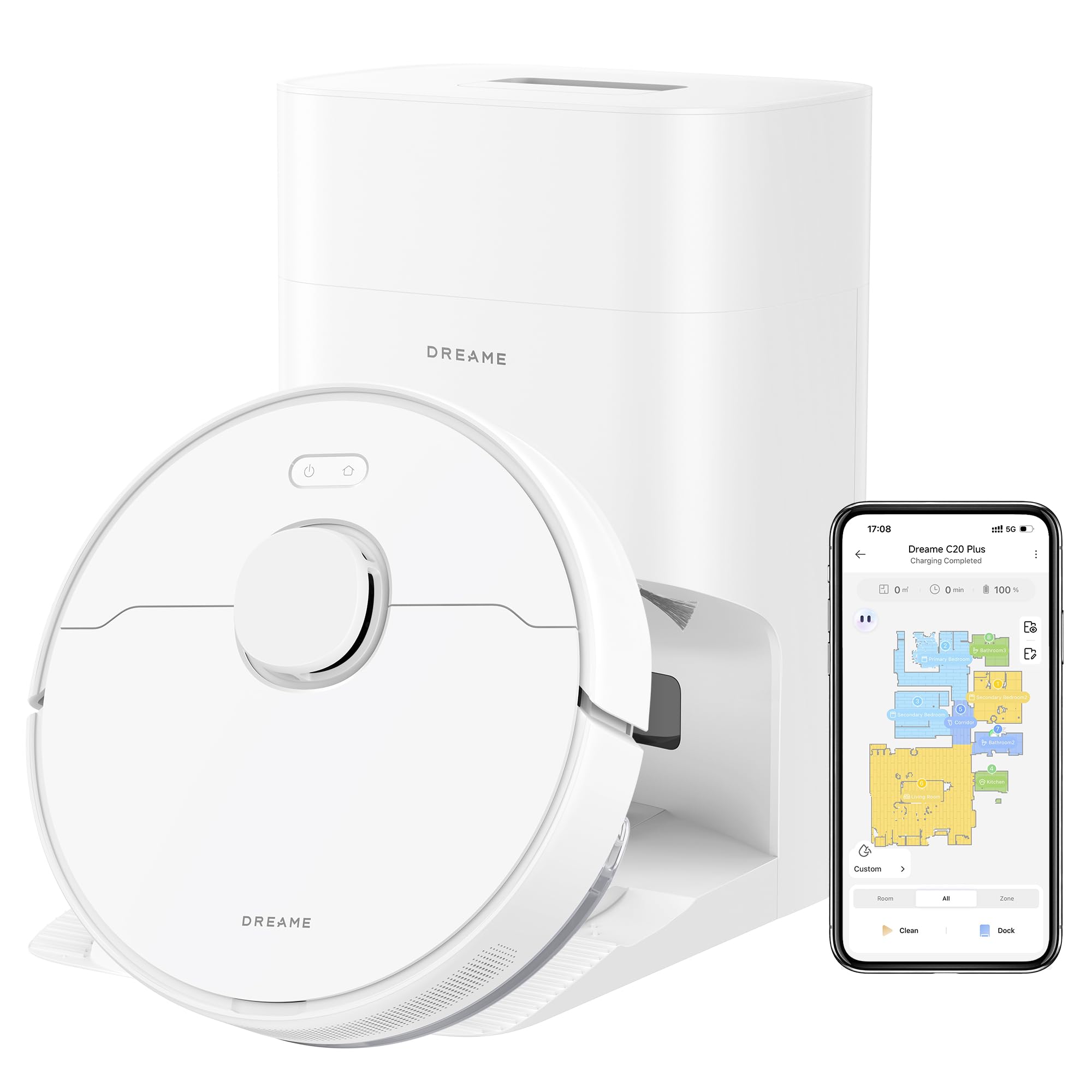 DREAME C20 Plus Robot Vacuum and Mop Combo