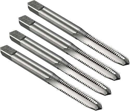 uxcell 4 unids roscas métricas M6 x 1 H2 de acero de alta velocidad flautas rectas máquina roscado roscado herramientas de reparación