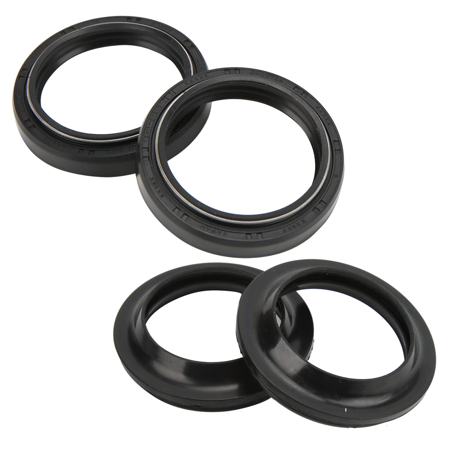 Qiilu Paraolio Forcella Anteriore, Kit Parapolvere Olio Forcella Anteriore 41x53x8/10.5mm Sostituzione per XVS650 V Star YZF‑600R