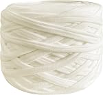 Paquet de 1 270g Fil de polyester fil de t-shirt fil de fil de fils de fil pour crochet t-Shirt fil de tissu fil de toile fil de crochet fil de DIY Pochettes de sac de tricot au crochet (rose pâle)