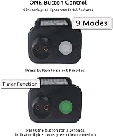 Dekofun 31V 6W EU Tündérfény Adapter Időzítővel, 8 Üzemmód, IP44 Vízálló 3