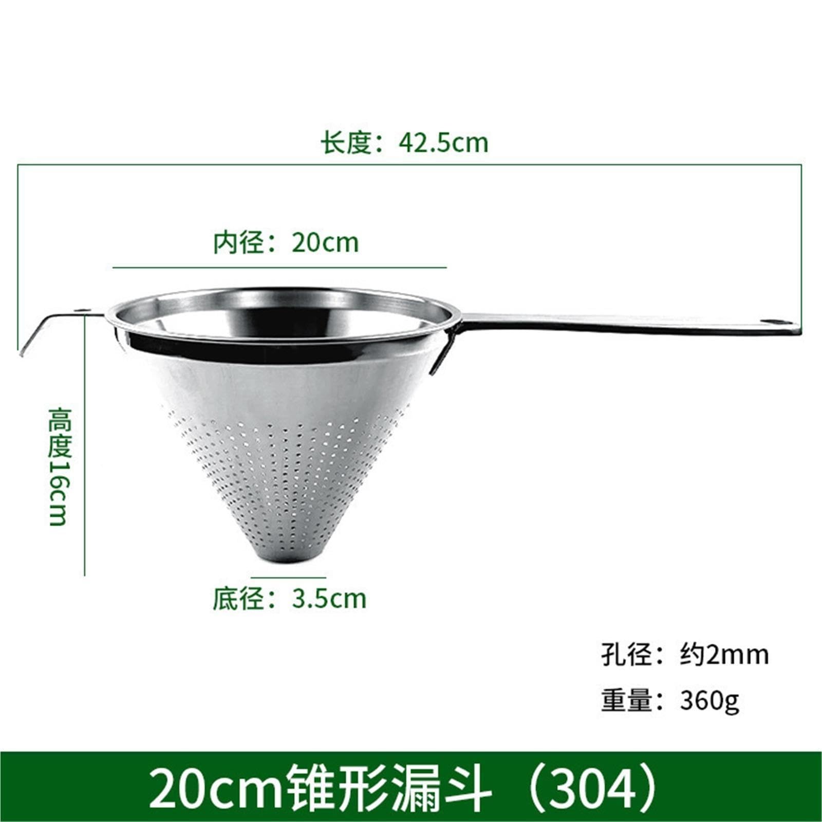 Konischer Sieblöffel für Cocktails, Nudeln