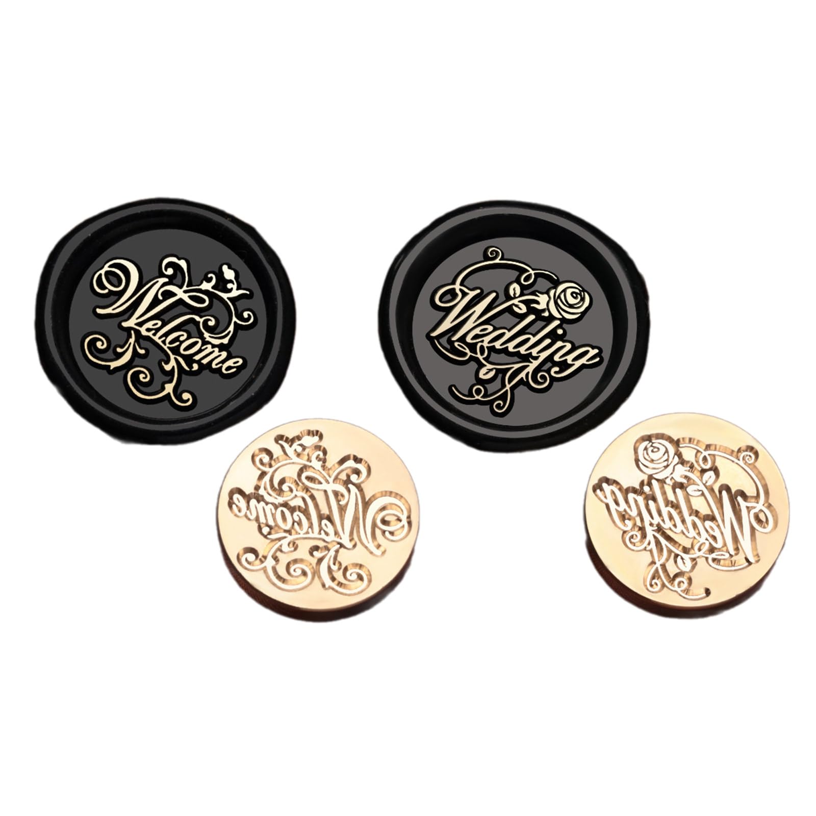 sodeber Wax Seal Stamp Head Replacement Emboss Sealings Scrapbooking Brasses Sealing Seal