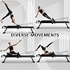 Foldable Portable Pilates Reformer Machine for Home Use, Multi-Functional Home Gym Workout Equipment with Resistance Bands, Compact Fitness Training Reformers for Women