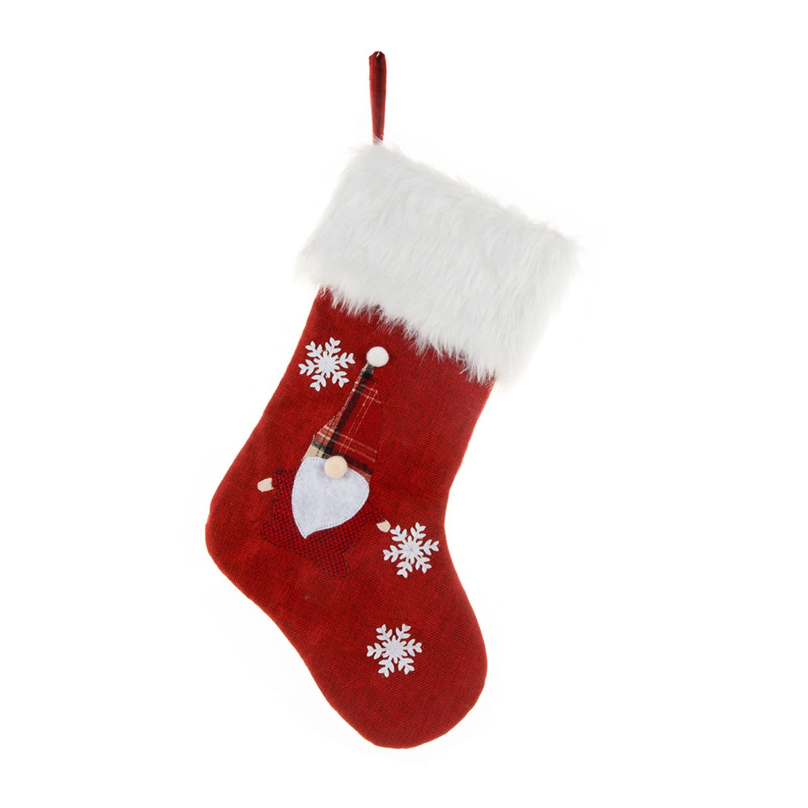 Buxuaaaa Christmas Stocking for Kids/Adults Party Supplies Trees Ornaments Atmosphere Snowman/Elk/Santa Shape Christmas Candy Bags Gift Treat Bags