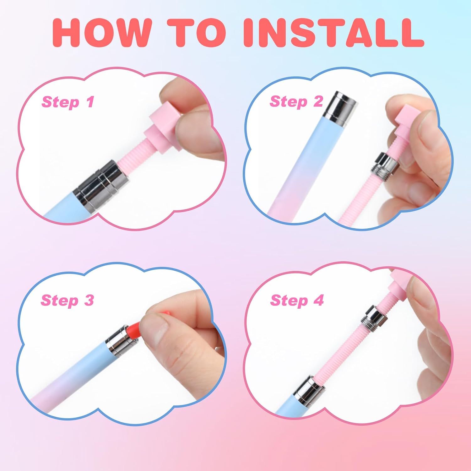 2026 Automatic Refillable Wax Pen, Diamond Art Painting Pen with Wax,Diamond Art Accessories Refillable Wax Pen for Diamonds Arts Nail DIY Craft(Gradient Blue)