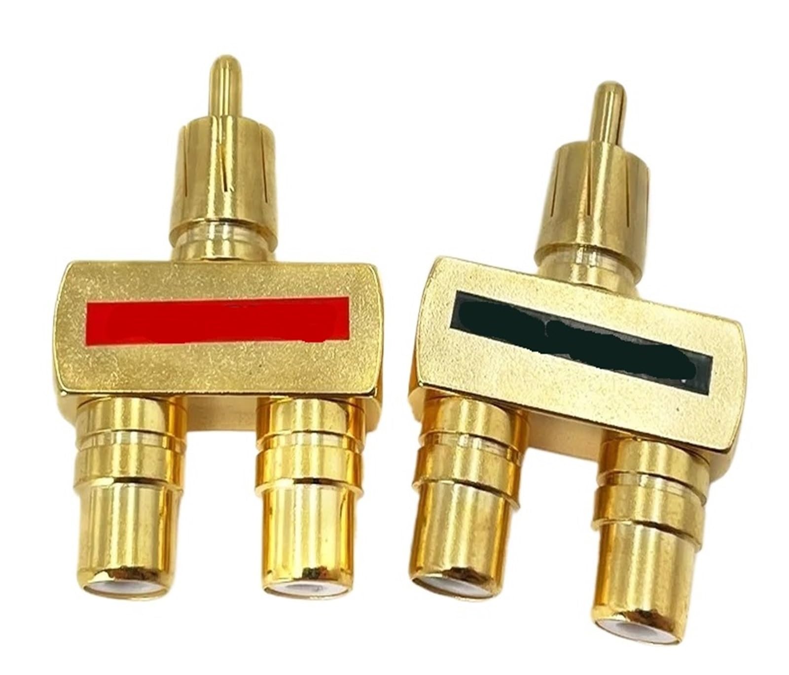 Adaptateurs vidéo RCA plaqués or, 2/4/8/16 pièces, deux connecteurs mâles et deux femelles(4pcs)