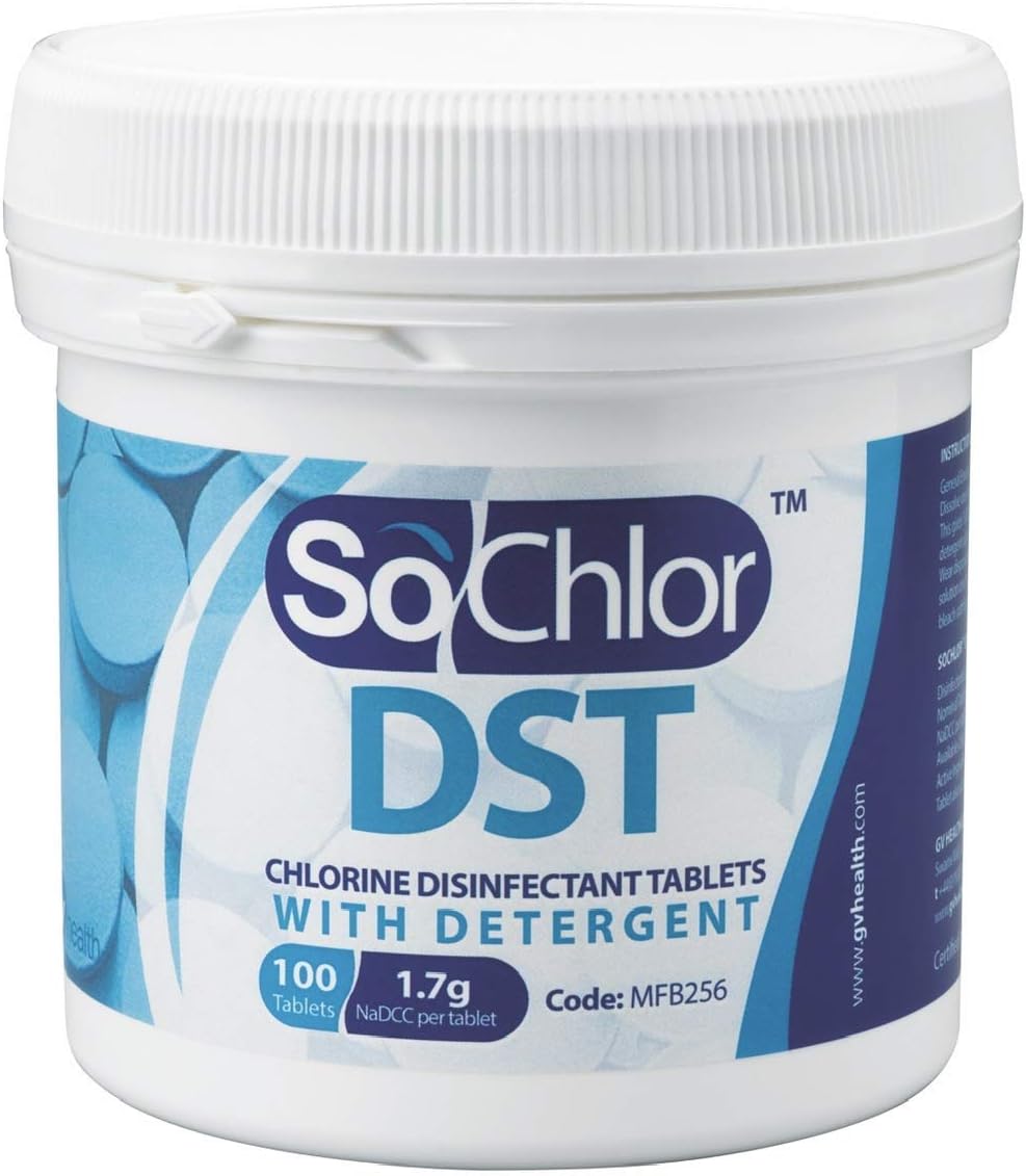 DST Tablets Chlorine with Detergent Disinfectant - 100 pack