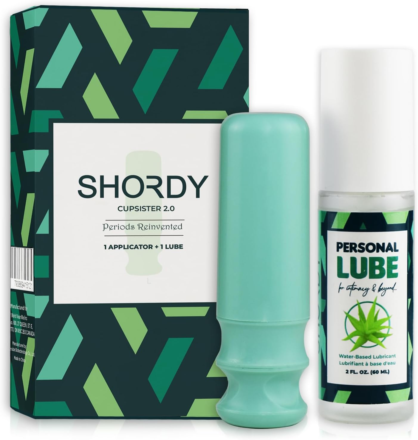 SHORDY Applicator Tool 2.0 with Lube for Menstrual Cups, Easy Insert, Reusable Period Cup Applicator Set Copa Menstrual Compact Kit for Women, Soft & Easy to Use, Works with Most Cups