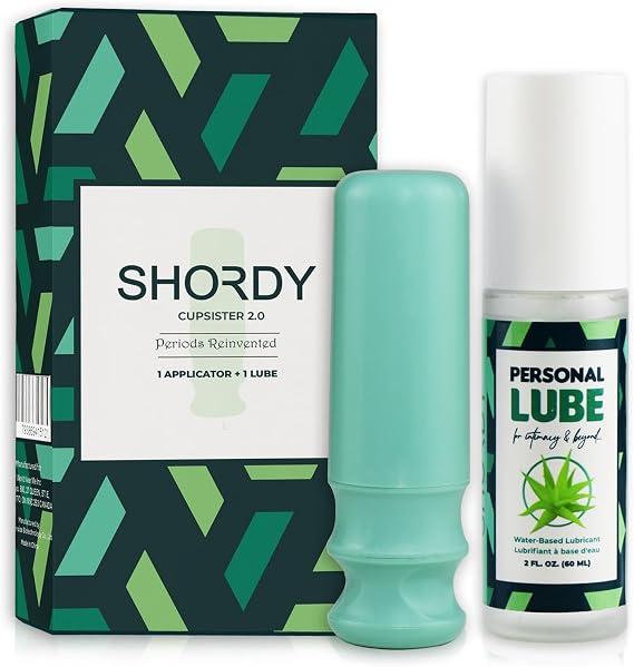 SHORDY Applicator Tool 2.0 Lubricated for Menstrual Cups Easy Insertion Reusable Menstrual Cup Applicator Set Copa Menstrual Compact Kit for Women, Soft, Easy to Use, Fits Most Cups