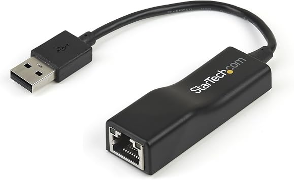 StarTech USB2100 USB 2.0 to 10/100 Mbps Ethernet Network Adapter Dongle - USB 2.0-1 Ports - 1 x Network RJ-45 - Twisted Pair