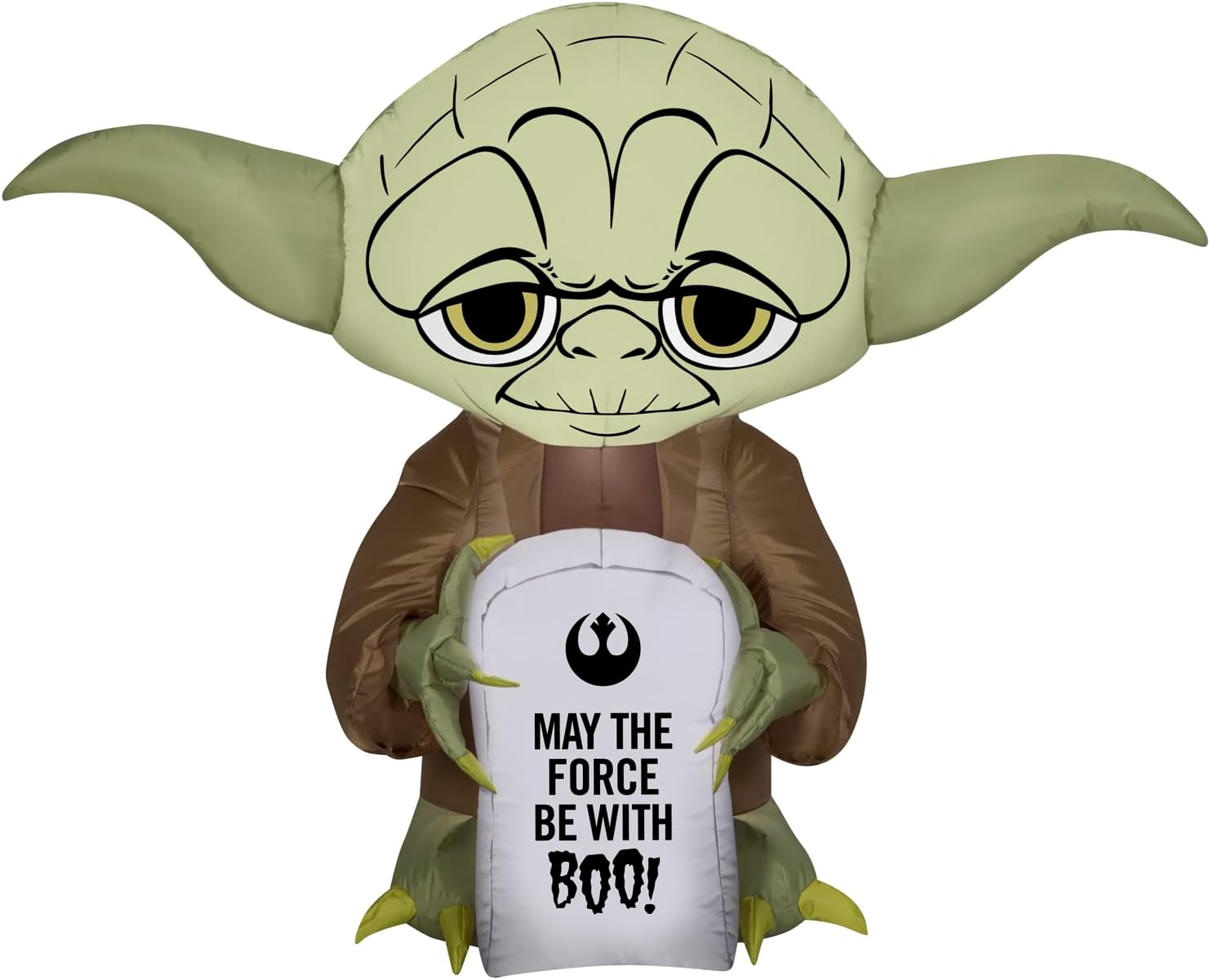 Gemmy Halloween Inflatable 3' Stylized Yoda w/Tombstone| Airblown® Inflatable