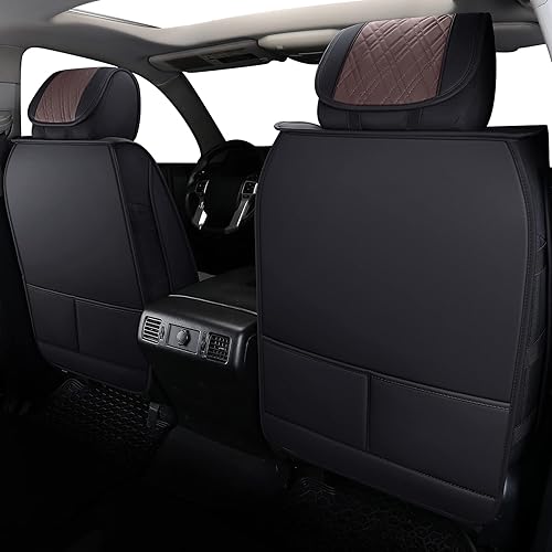 Miniatura 4 de Aierxuan Fundas de asiento para Toyota Tundra de ajuste personalizado 2008-2024 CrewMax cab Pickup Truck Double Cab Waterproof Leather Tundrasine