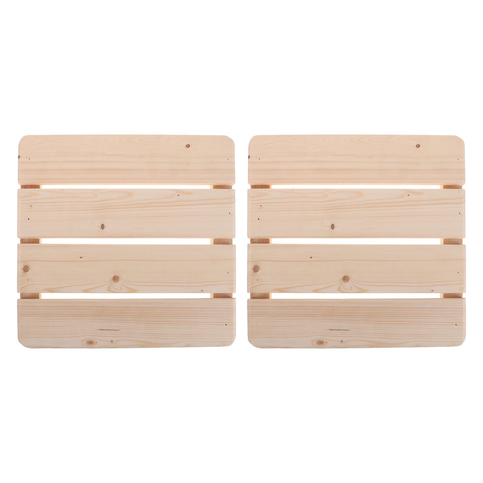 UKCOCO 2 Piezas Alfombrilla de Madera 30cm Antideslizante