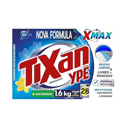Tixan Ypê Lava Roupas em Pó Primavera 1,6Kg