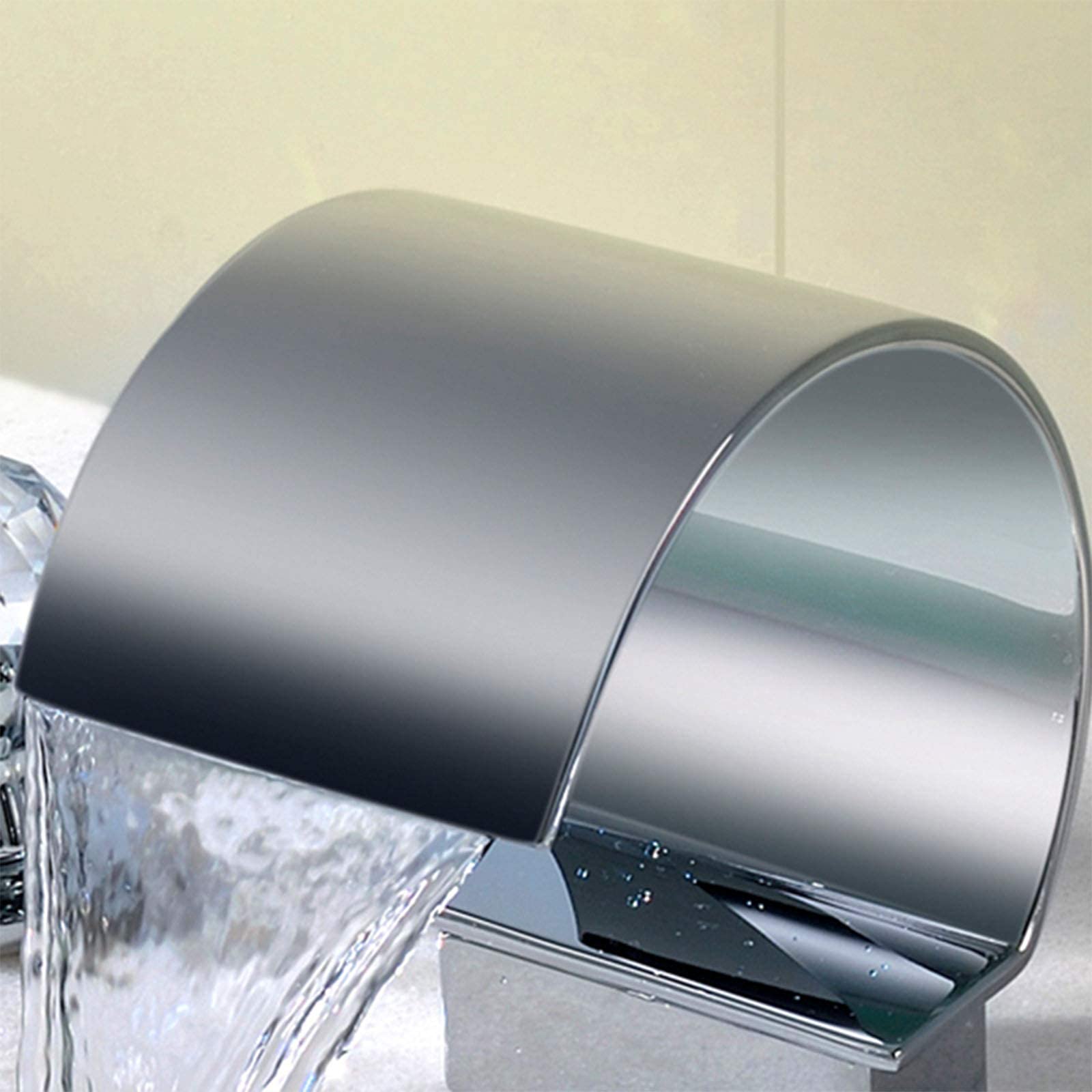 Wannenfüller Wasserfall-Badewannenarmatur Aus Messing – Chrom, Mit Handbrause & Keramikkartusche